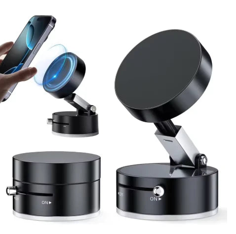 Generic Car Phone Holder Strong Vacuum Suction Simple Installation Phone Stand Phone Mount Adjustable Angle Professional
