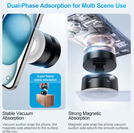 Generic Car Phone Holder Strong Vacuum Suction Simple Installation Phone Stand Phone Mount Adjustable Angle Professional