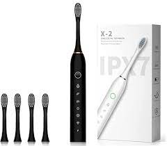 Sonic Electric Toothbrush for Adults IPX7 Waterproof DuPont Brush Head USB Rechargeable High Frequency Cleaning 6 Cleaning Modes