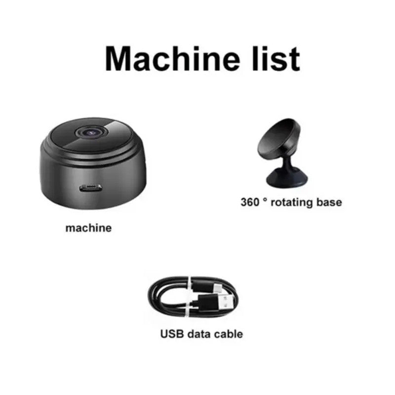 A9 WiFi Mini Security Camera – Wireless Video and Voice Recorder with Motion Detection, Smart Home Compatibility, and 24/7 Monitoring