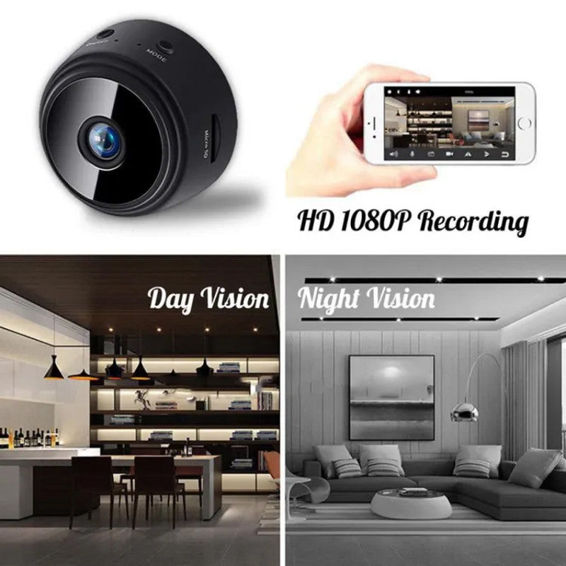 A9 WiFi Mini Security Camera – Wireless Video and Voice Recorder with Motion Detection, Smart Home Compatibility, and 24/7 Monitoring