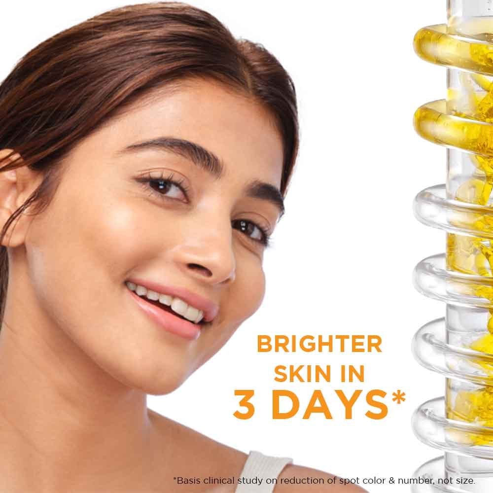 Garnier Skin Active Bright Complete Vitamin C Booster Serum 30 ML - Contains Niacinamide (Pack of 2)