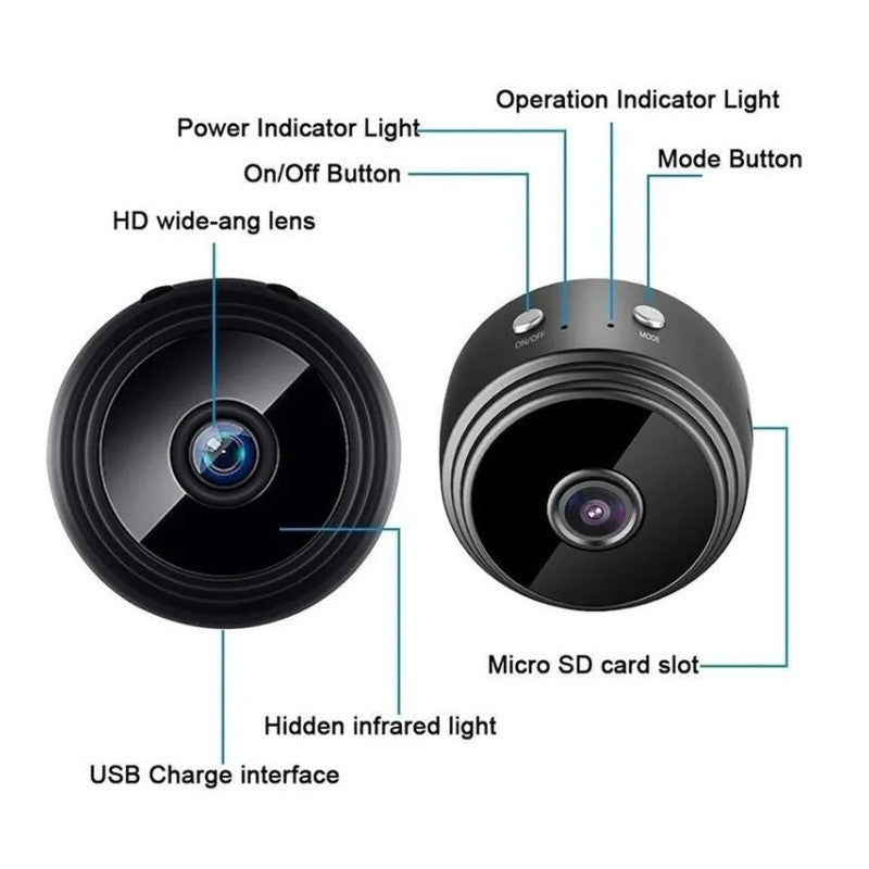 A9 WiFi Mini Security Camera – Wireless Video and Voice Recorder with Motion Detection, Smart Home Compatibility, and 24/7 Monitoring
