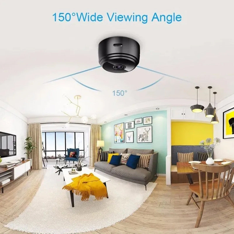 A9 WiFi Mini Security Camera – Wireless Video and Voice Recorder with Motion Detection, Smart Home Compatibility, and 24/7 Monitoring
